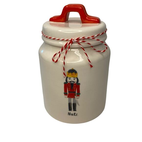 RAE DUNN NUTCRACKER JAR, COOKIE JAR, STORAGE CONTAINER. - Picture 2 of 7